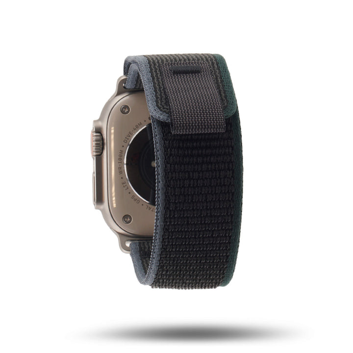 Boucle Trail - Bracelet Apple Watch aventure - Bleu/noir 46 / 49 mm Adaptateurs Apple Watch Naturel