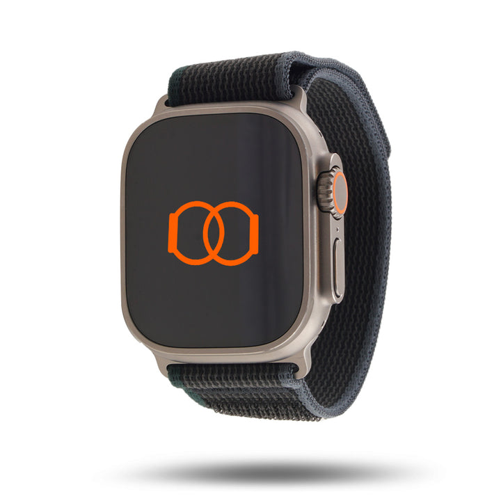 Boucle Trail - Bracelet Apple Watch aventure - Bleu/noir 46 / 49 mm Adaptateurs Apple Watch Naturel