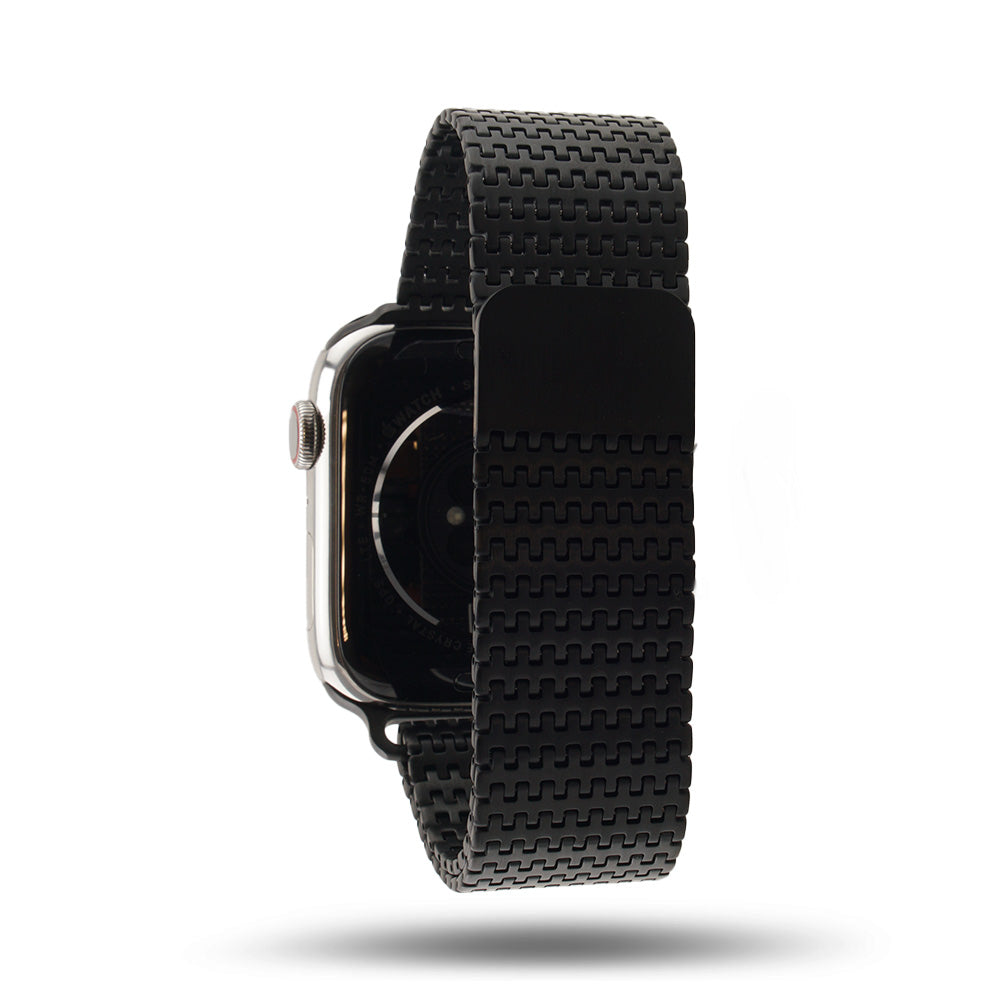 Bracelet à chainons magnétiques pour Apple Watch - Noir 46 / 49 mm