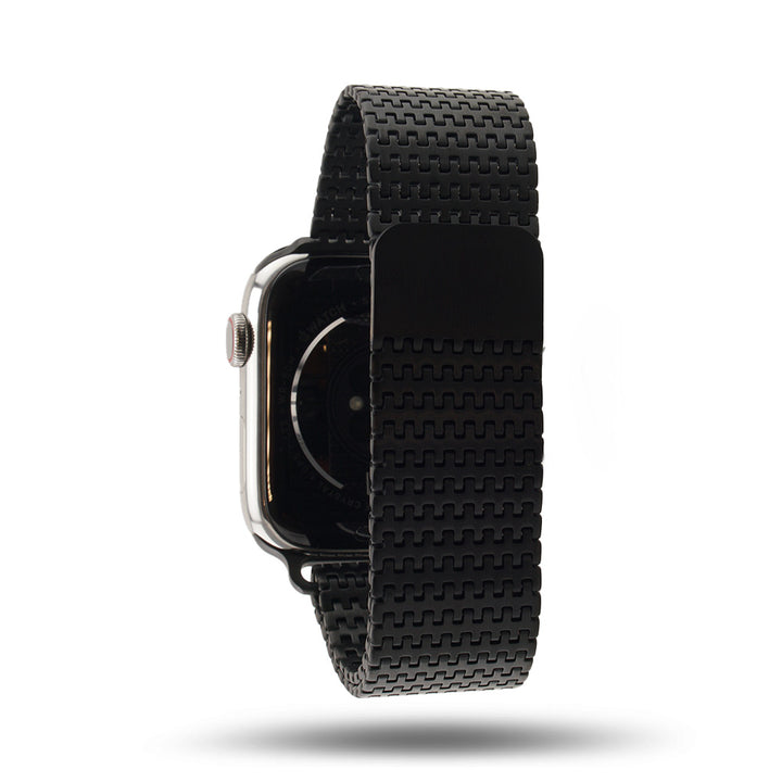 Bracelet à chainons magnétiques pour Apple Watch - Noir 42 mm