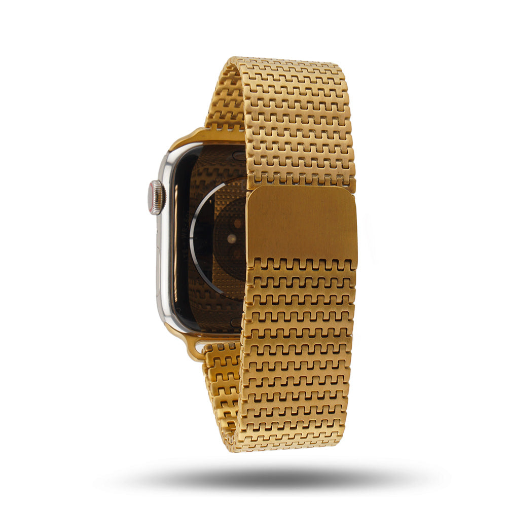 Bracelet à chainons magnétiques pour Apple Watch - Or 46 / 49 mm