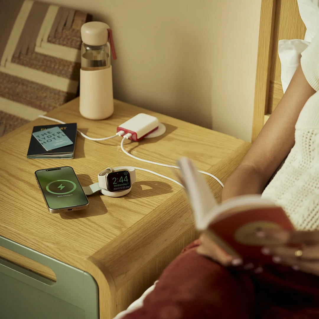 ButterFly SE 2-en-1 Qi2 Magsafe - Chargeur blanc