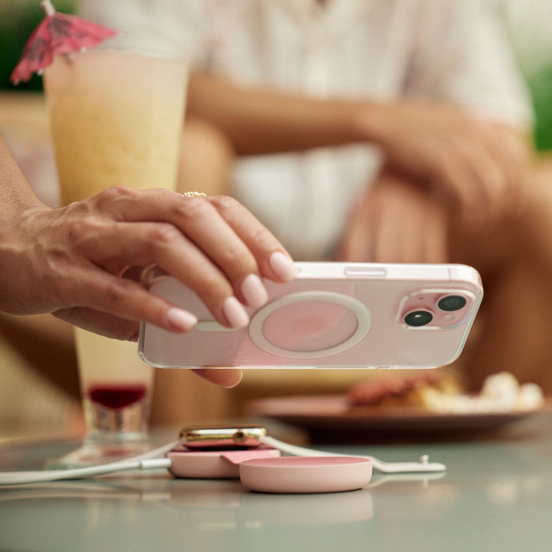 ButterFly SE 2-en-1 Qi2 Magsafe - Chargeur rose