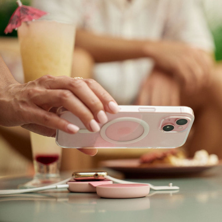 ButterFly SE 2-en-1 Qi2 Magsafe - Chargeur rose