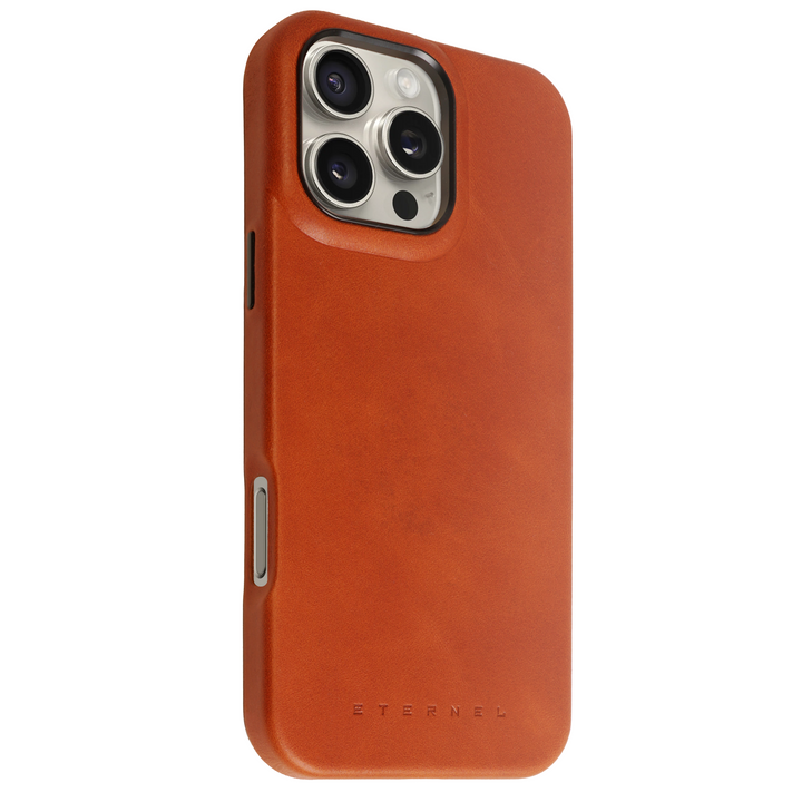 Coque Arsene cuir pleine fleur - iPhone 16 Pro Max - Miel