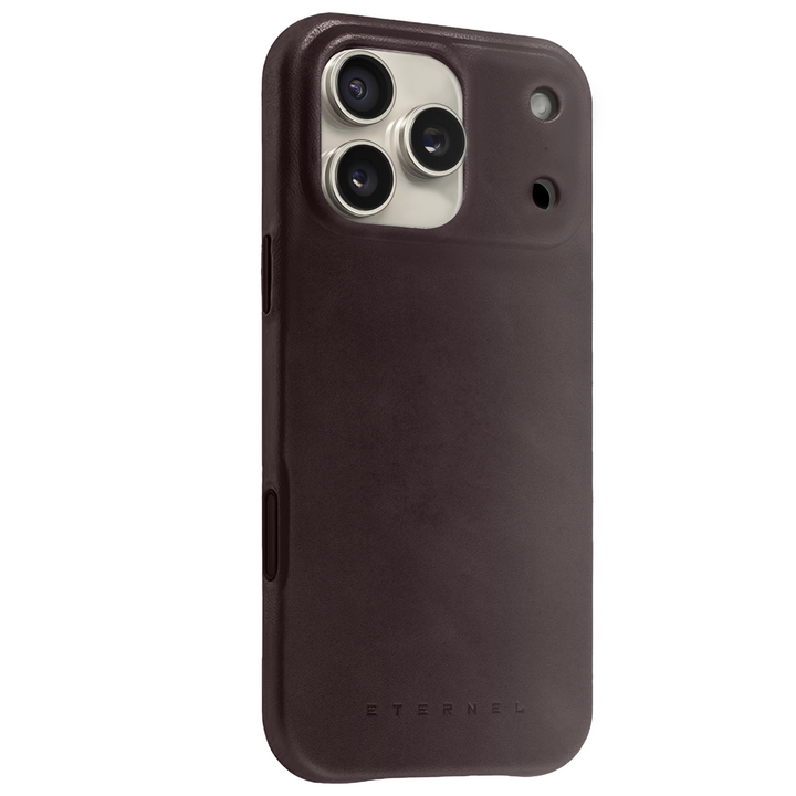 Précommande - Coque Arsene cuir pleine fleur - iPhone 17 Pro - Cognac