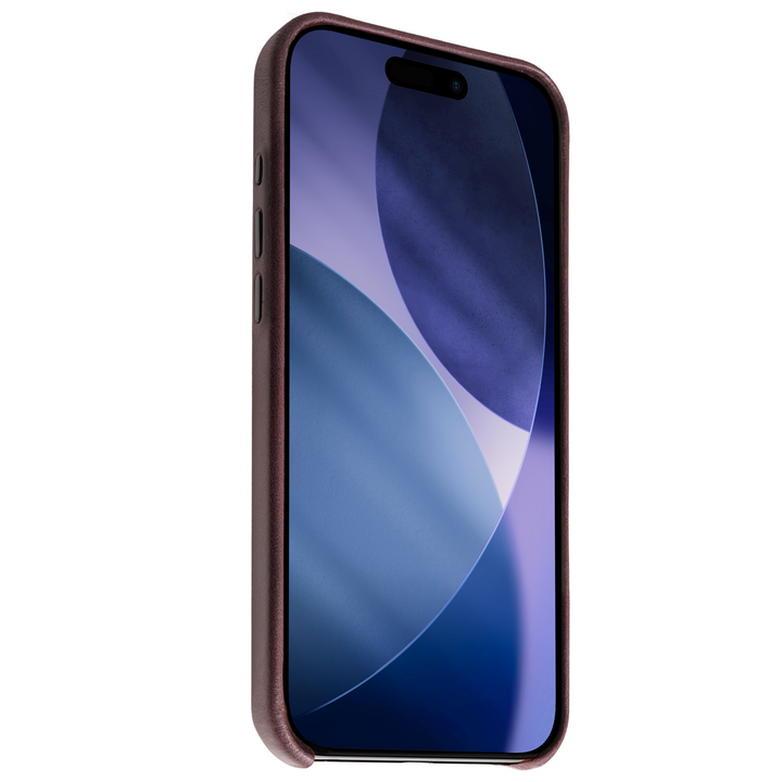 Précommande - Coque Arsene cuir pleine fleur - iPhone 17 Pro - Cognac