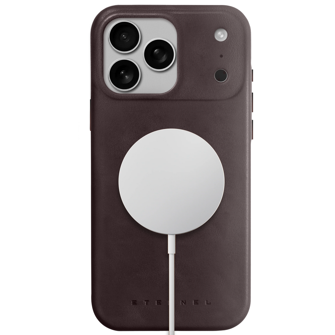 Précommande - Coque Arsene cuir pleine fleur - iPhone 17 Pro - Cognac