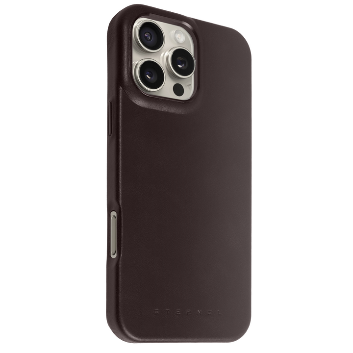 Coque Arsene cuir pleine fleur - iPhone 16 Pro Max - Cognac
