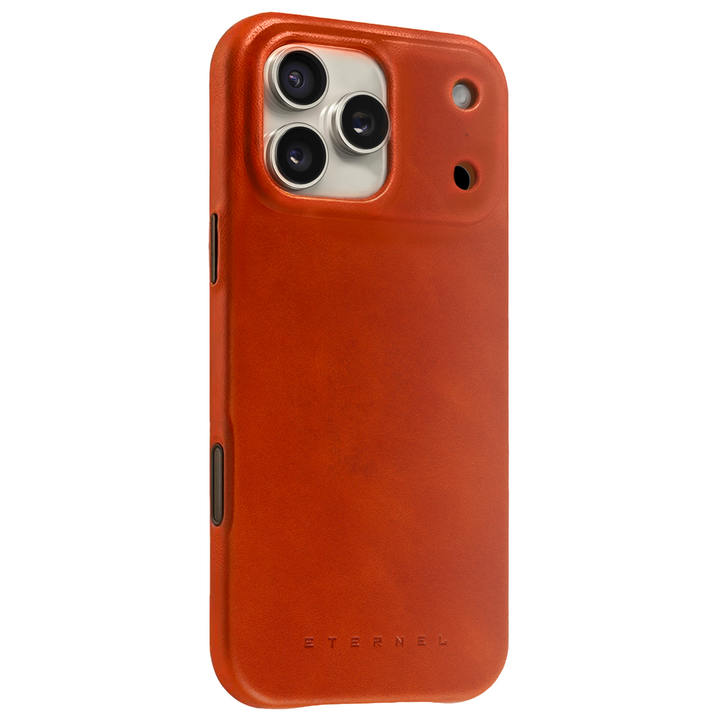 Précommande - Coque Arsene cuir pleine fleur - iPhone 17 Pro - Miel