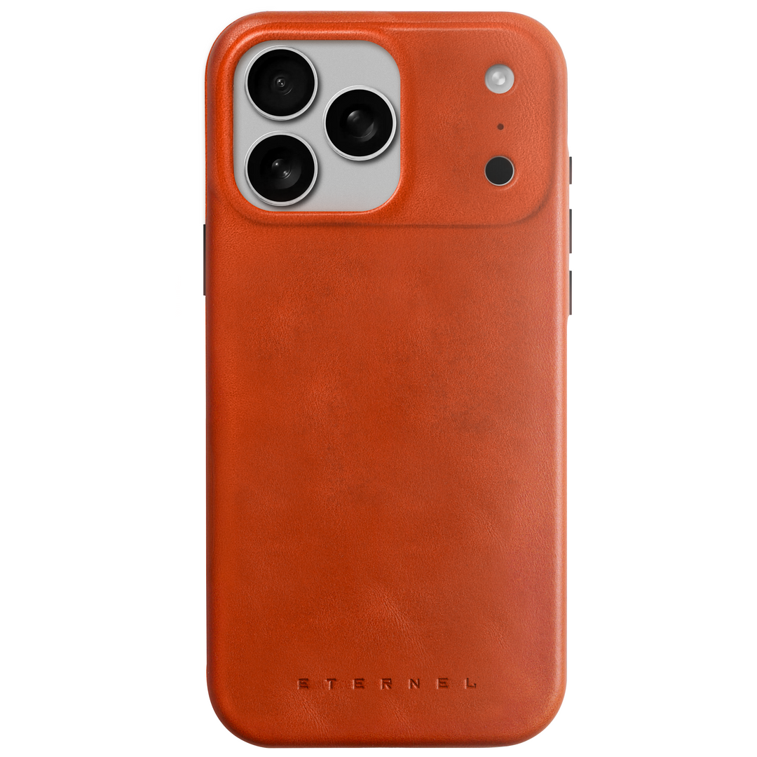 Précommande - Coque Arsene cuir pleine fleur - iPhone 17 Pro - Miel