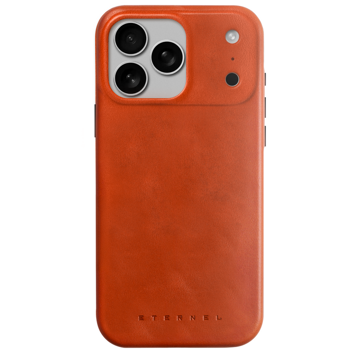 Précommande - Coque Arsene cuir pleine fleur - iPhone 17 Pro - Miel
