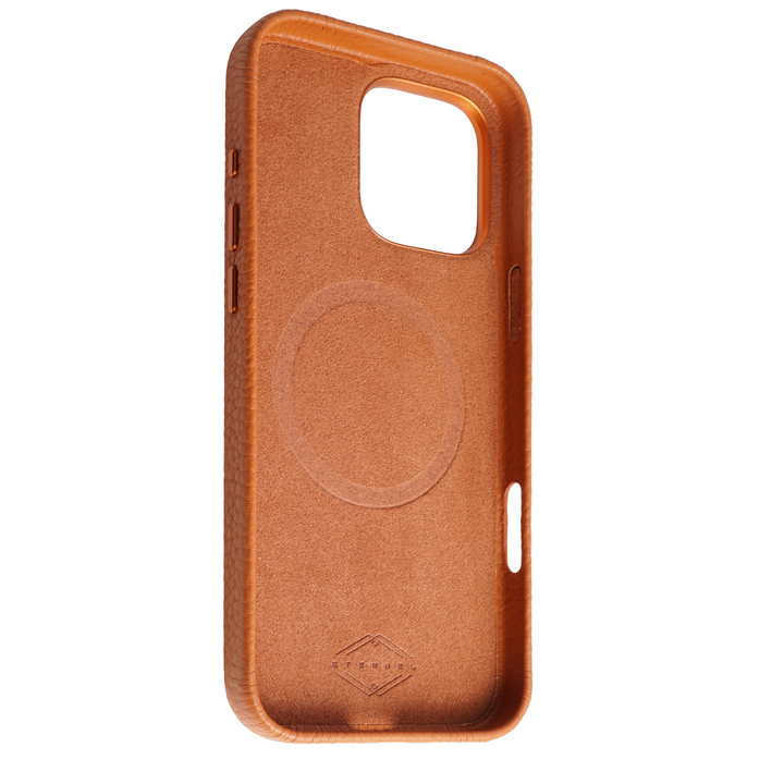 Coque Elise cuir grainé - iPhone 16 Pro - Gold