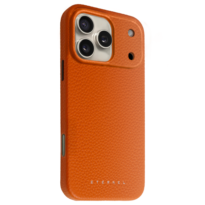 Précommande - Coque Elise cuir grainé - iPhone 17 Pro Max - Gold