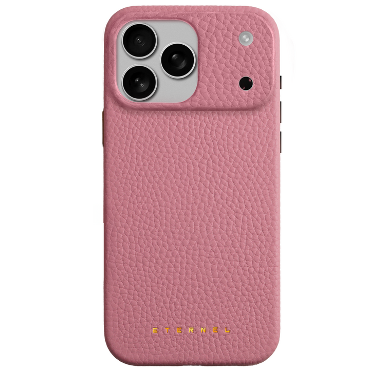Précommande - Coque Elise cuir grainé - iPhone 17 Pro - Rose