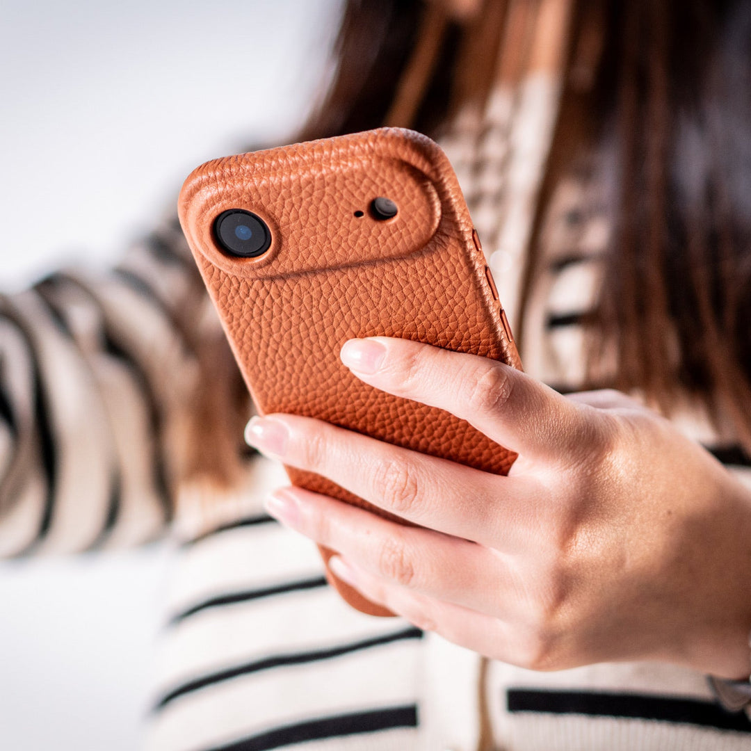 Coque Elise cuir grainé - iPhone 17 Air - Gold