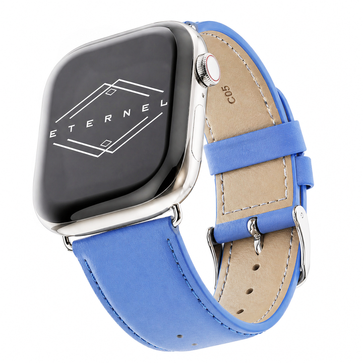 Holi Apple Watch - Bracelet cuir de vachette Ciel 44mm 45mm 46mm 49mm