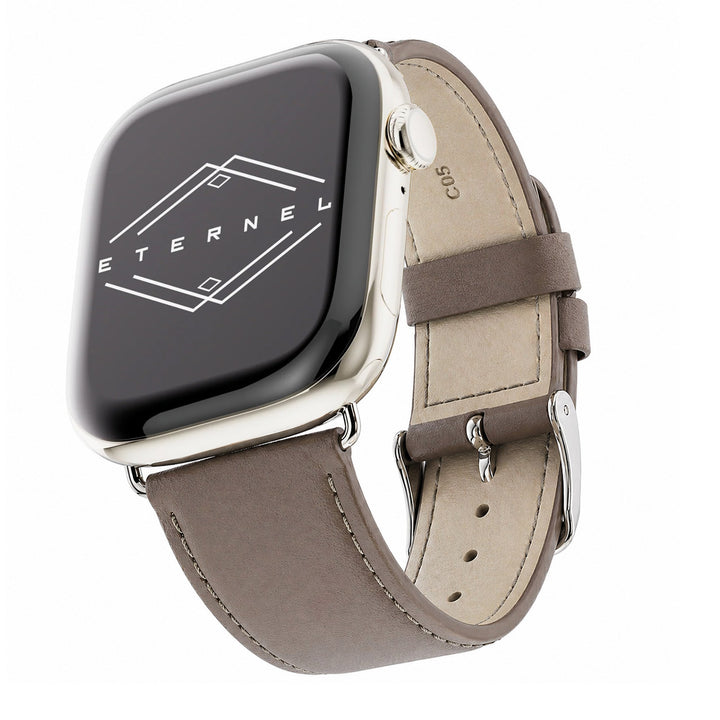 Holi Apple Watch - Bracelet cuir de vachette Taupe 44mm 45mm 46mm 49mm