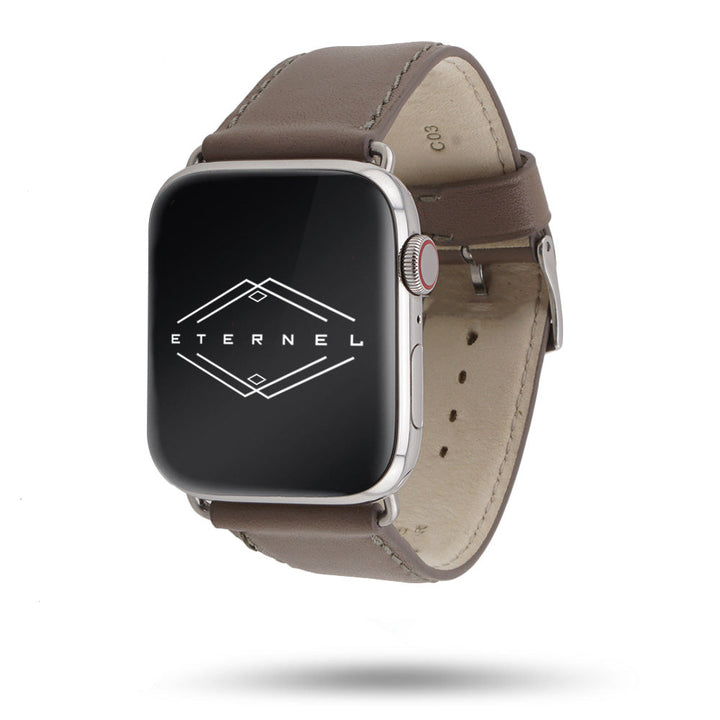 Holi Apple Watch - Bracelet cuir de vachette Taupe 46 / 49 mm