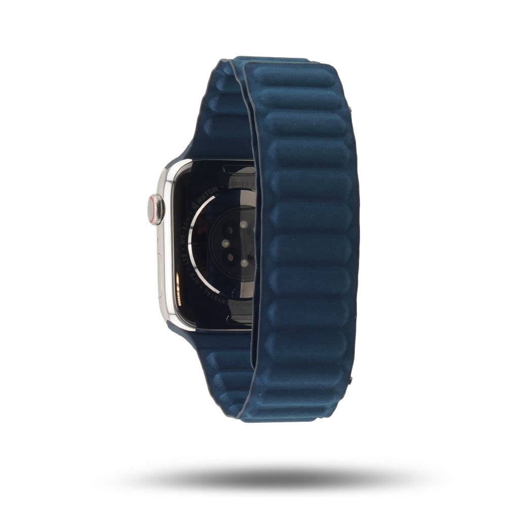 Bracelet à maillons magnétique - Apple Watch - Bleu pacifique 42 mm