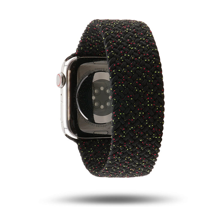 Boucle unique tressée Black Unity - Bracelet Sport Apple Watch - Black Unity 42 mm L