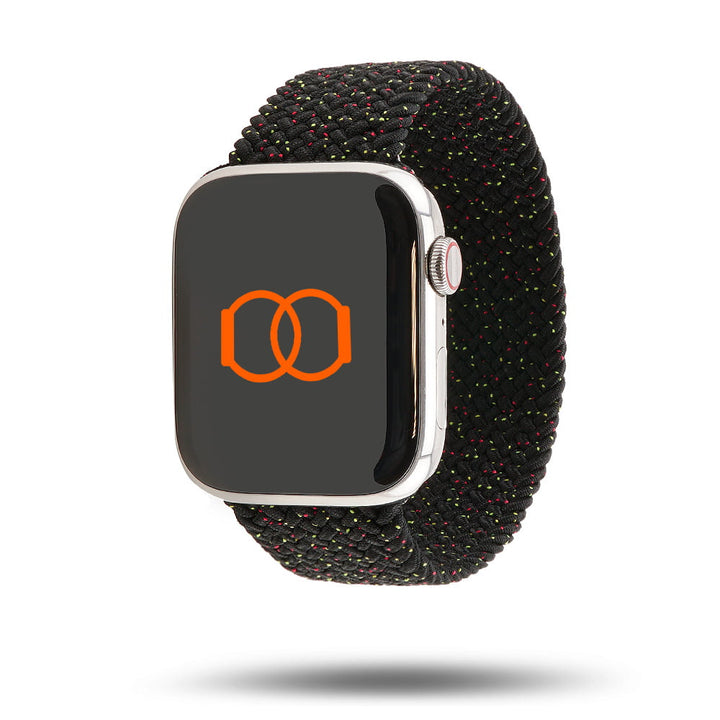 Boucle unique tressée Black Unity - Bracelet Sport Apple Watch - Black Unity 42 mm M