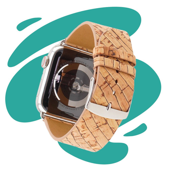 Nuuk - Agave the power - Bracelet végan liège motif agave - Apple Watch - 46 / 49 mm