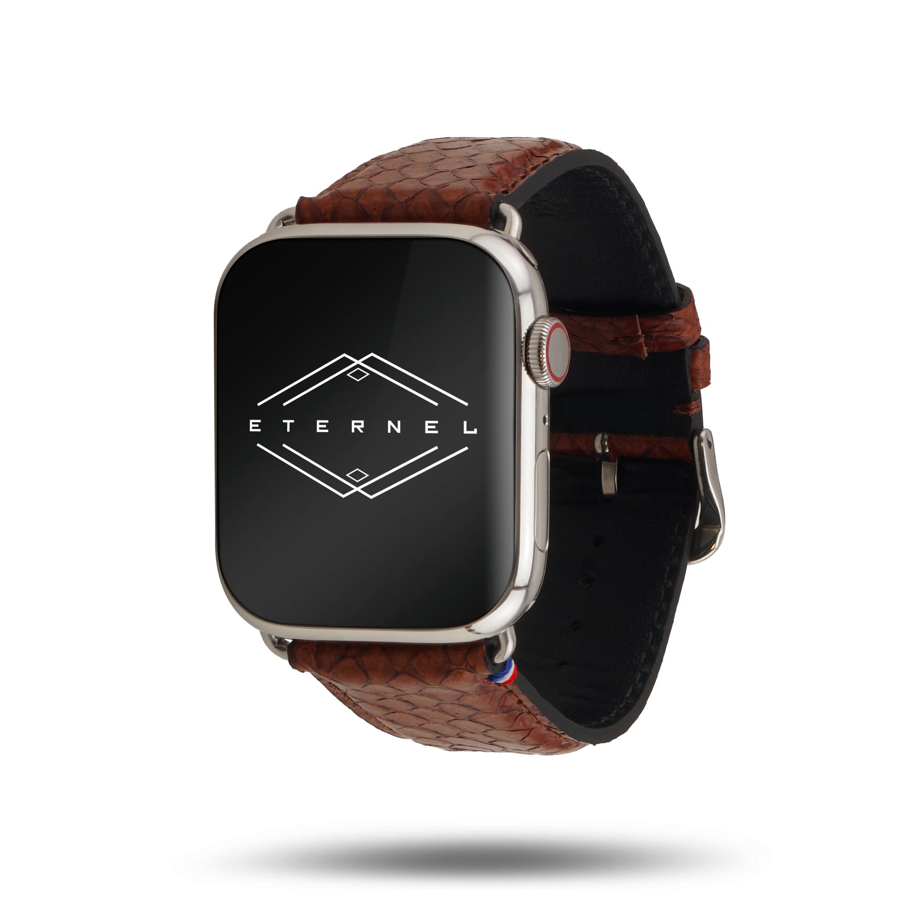 Odyssée Cuir marin français upcyclé Bracelet Apple Watch Ambre 46 Band-Band