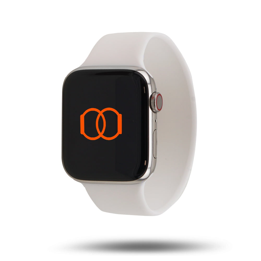 Boucle unique – Bracelet sport – Apple Watch Blanc 46 49 mm L