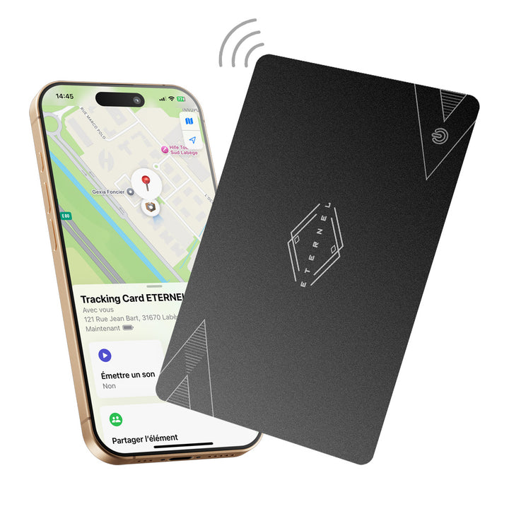 Carte de localisation Apple Find My - Portefeuille, sac, voiture, valise - ETERNEL