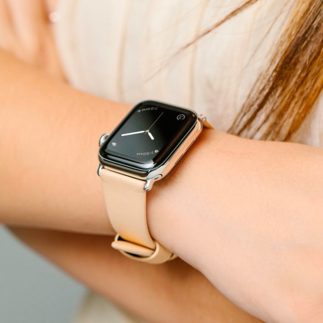 Nomad - Slim Leather Watch Apple 2021 - Bracelet Band-Band Modern 