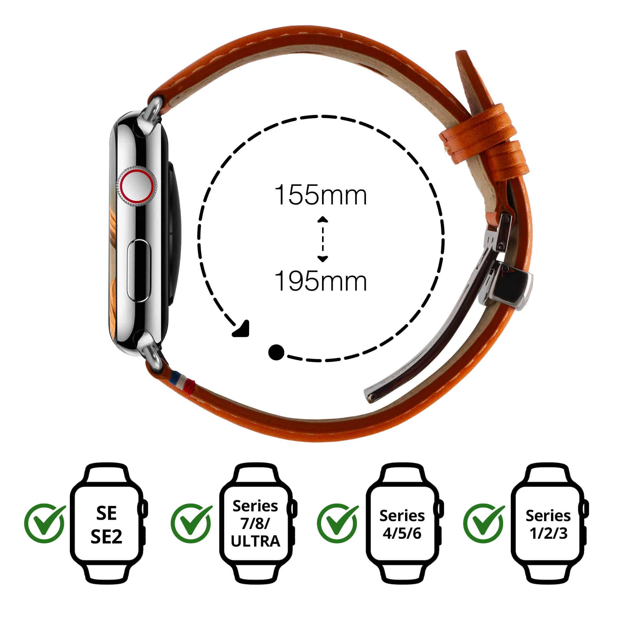 Hermes Band Strap Bracelet For All Apple Watch Series SE 7 8 Watch Ultra /2