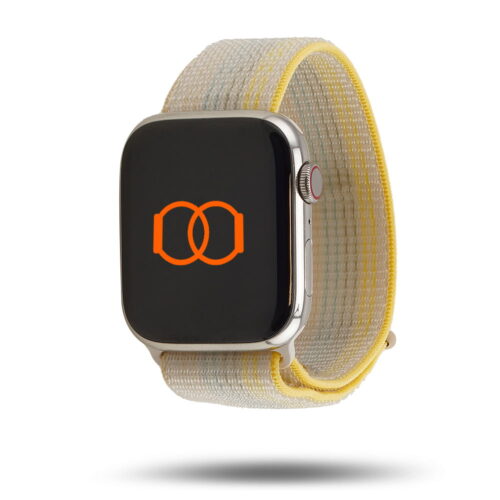 Sportliche Schnalle aus gewebtem Nylon - Herbst 2022 -. Apple Watch