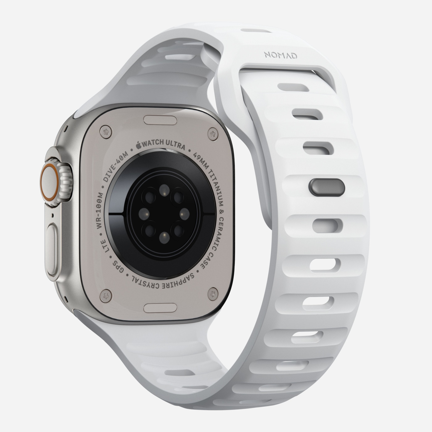 Apple Watch bracelet silicone 42/ 44/45mm série 3 4 5 6 7 SE blanc